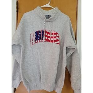 Timeout Sweatshirt Rocky Style Pullover Size L Large Embroidered America Logo